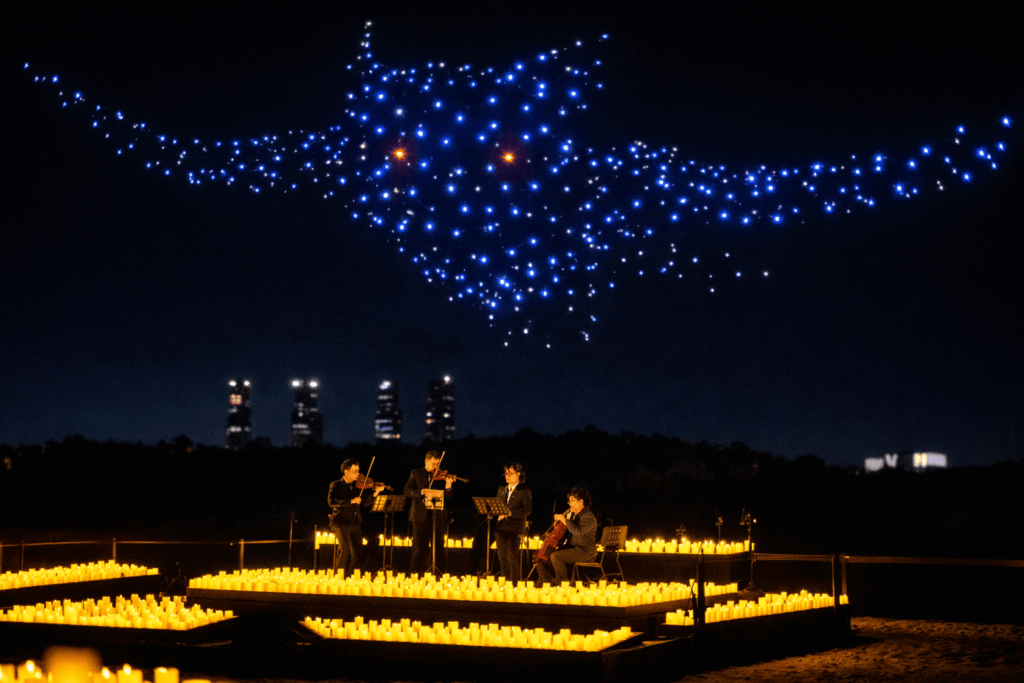 En Alicante se celebrará el DroneArt Show: Four Seasons con más de 1.000 drones y música clásica en directo