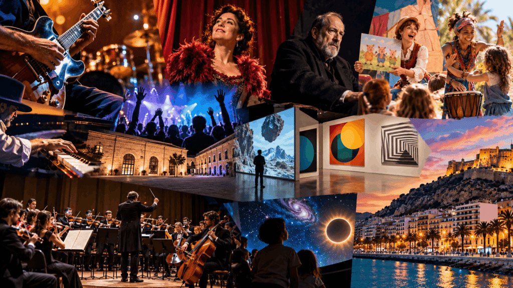 Agenda de Alicante del 1 al 4 de octubre de 2026: conciertos, teatro, exposiciones y eventos familiares